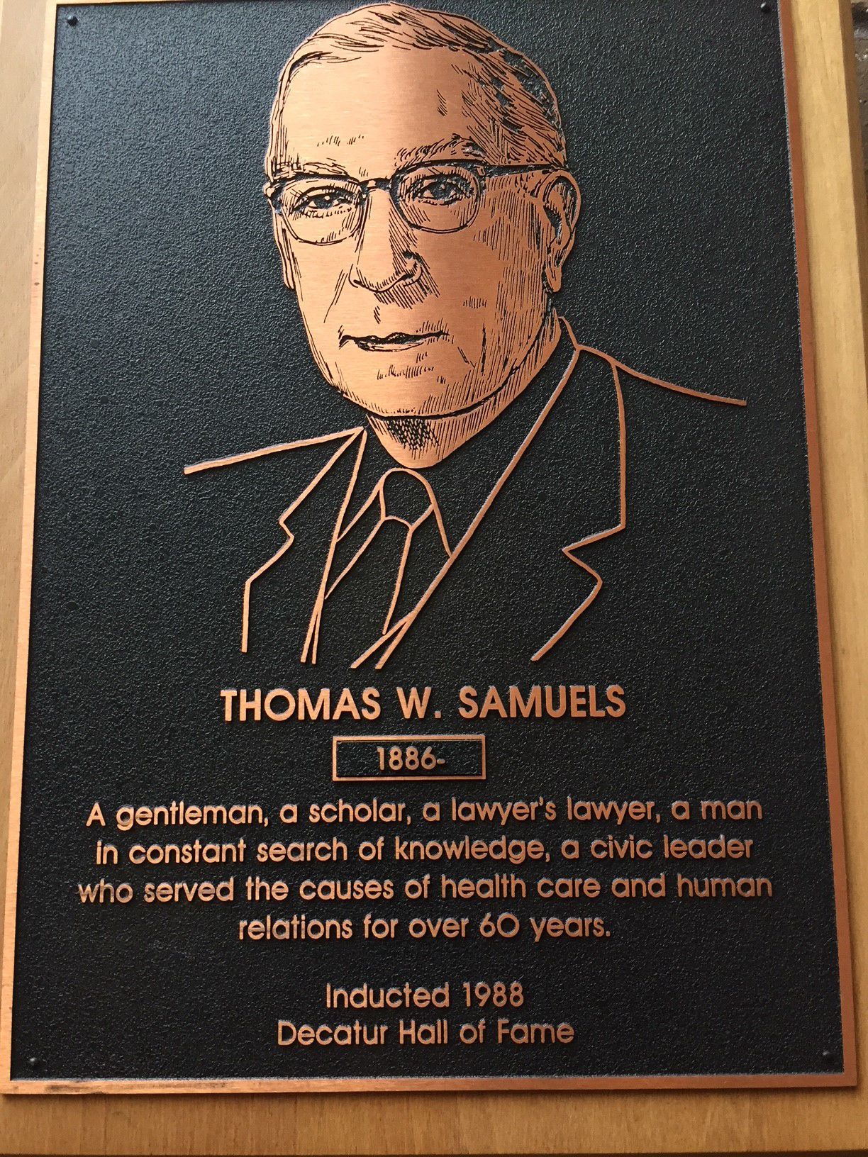 Wall of Fame: Thomas W. Samuels